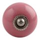 Pink Round Silver Fitting Ceramic Dresser Knob Online